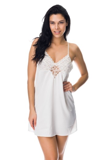Imagen de Anastasia - Camisón de seda con encaje