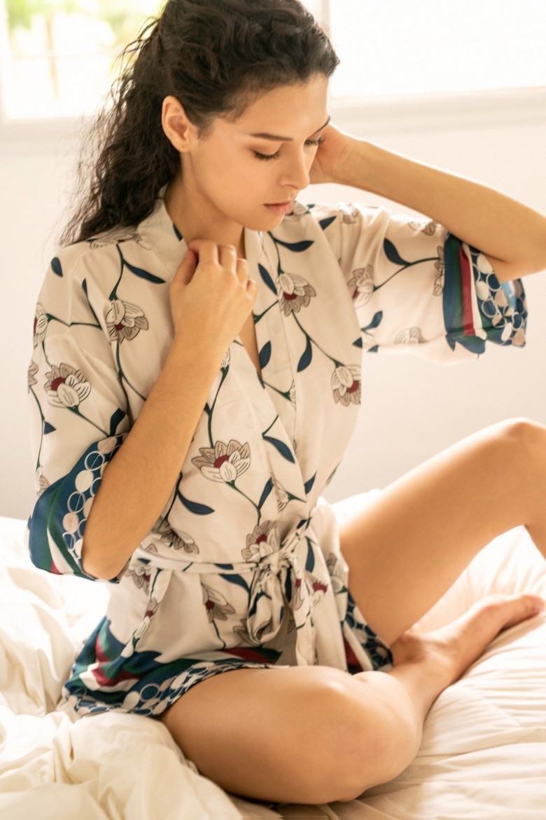 Imagen de Ali - Kimono corto estampado