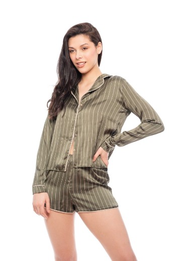 Imagen de Agnes - Pijama camisero de seda