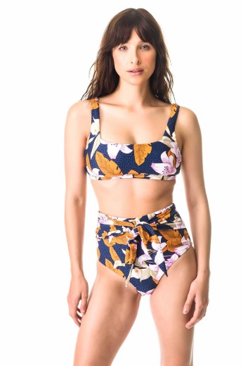 Imagen de Burdeos - Bikini tiro alto con lazo