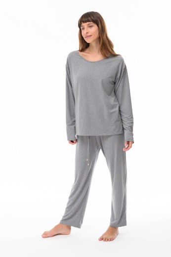 Imagen de Calvin - Pijama Largo Gris