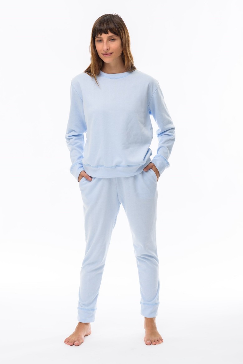 Imagen de Kendra - Conjunto de Jogging Liso Celeste