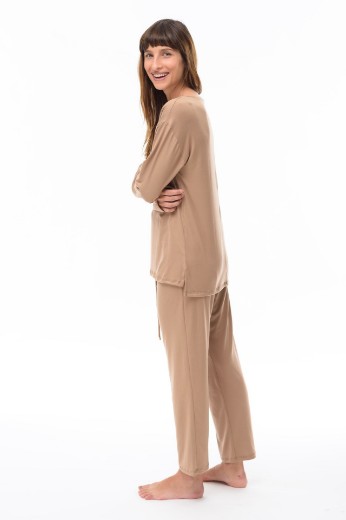 Imagen de Calvin - Pijama Largo Beige