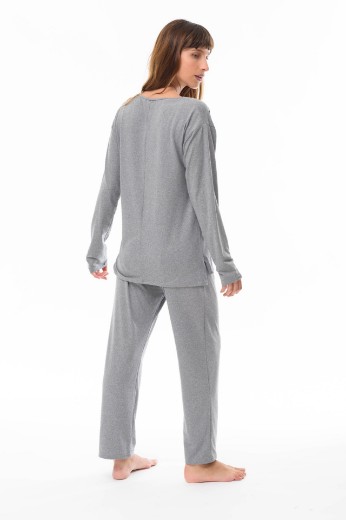Imagen de Calvin - Pijama Largo Gris