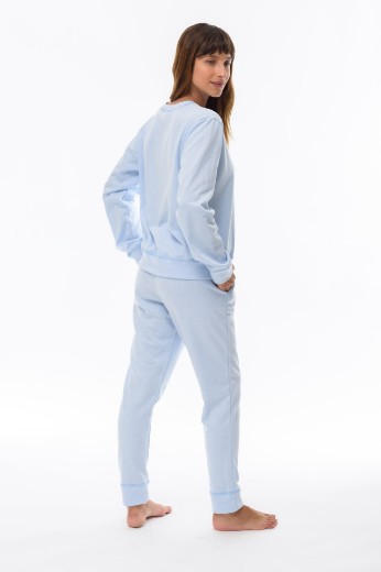 Imagen de Kendra - Conjunto de Jogging Liso Celeste