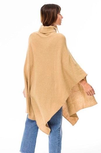 Imagen de Cala - Poncho de Punto Camel