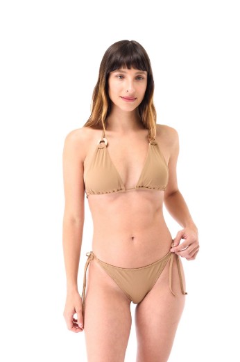 Imagen de Cozumel - Bikini Triángulo Regulable con Argolla Leather