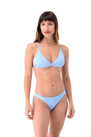 Imagen de Bali - Bikini Triángulo Fijo Celeste