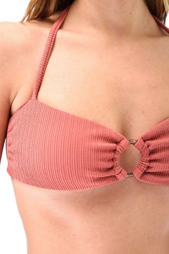 Imagen de Chicago - Bikini Tiro Alto Bandeau Con Argolla Esponja