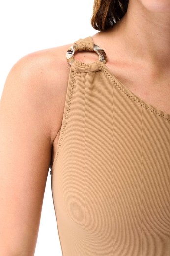 Imagen de Soho - Malla Entera Trikini un Hombro con Cortes Leather