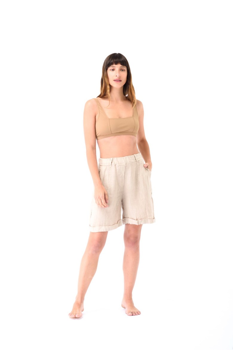 Imagen de Jane - Short de Lino Beige