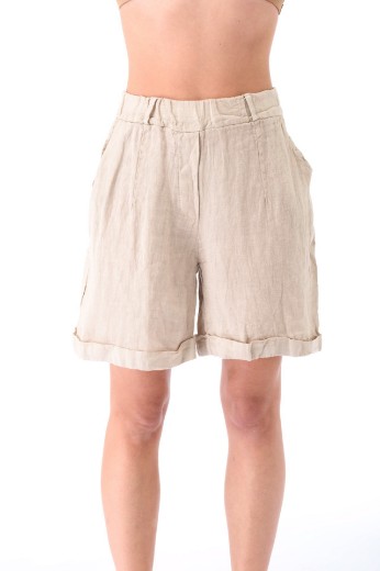 Imagen de Jane - Short de Lino Beige
