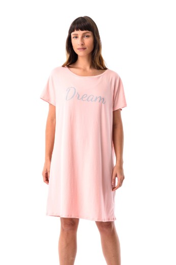 Imagen de Lia - Camisón Manga Rosa