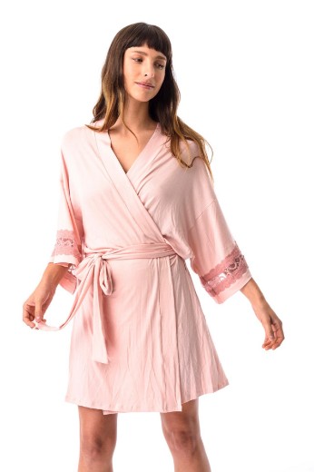 Imagen de Sienna - Bata de modal Rosa