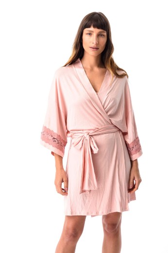 Imagen de Sienna - Bata de modal Rosa