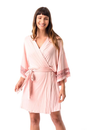 Imagen de Sienna - Bata de modal Rosa