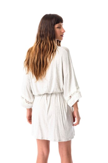 Imagen de Sienna - Bata de modal Gris