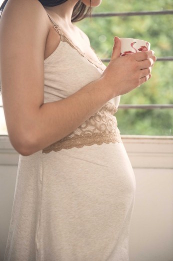 Imagen de Jacinta - Camisón maternal de algodón