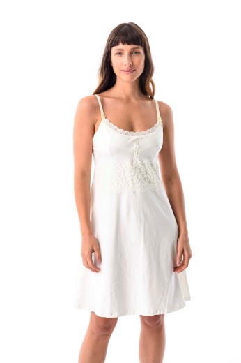 Imagen de Jacinta - Camisón maternal de algodón