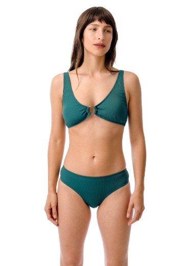 Imagen de Marina del rey - Bikini con Argolla  Ribb Petróleo
