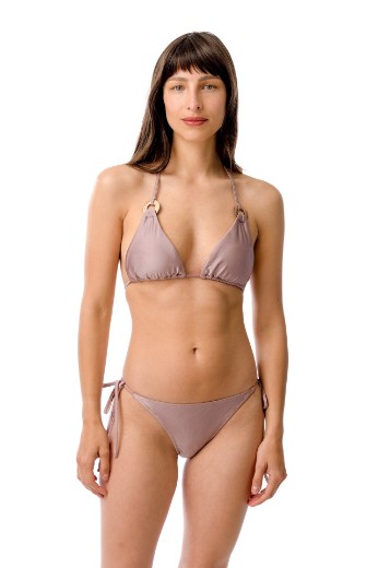 Imagen de Cozumel - Bikini Triángulo Regulable con Argolla Lila