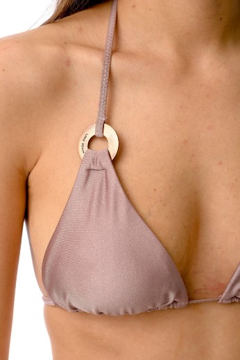 Imagen de Cozumel - Bikini Triángulo Regulable con Argolla Lila