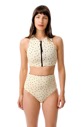 Imagen de Melbourne - Bikini Top con Cierre Reversible Estampado Lunares