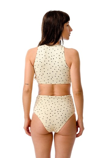 Imagen de Melbourne - Bikini Top con Cierre Reversible Estampado Lunares