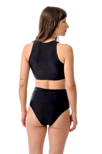 Imagen de Melbourne - Bikini Top con Cierre Reversible Estampado Lunares