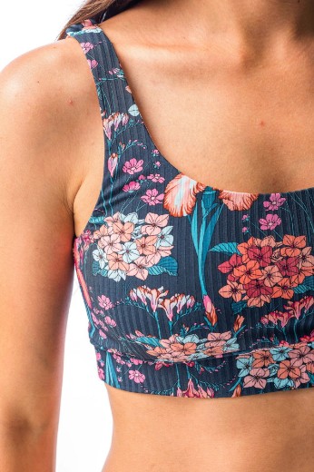 Imagen de Bábaro - Bikini Top Reversible Estampado Floreado