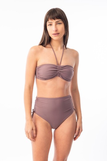 Imagen de Londres- Bikini Tiro Alto con Jaretas Malva