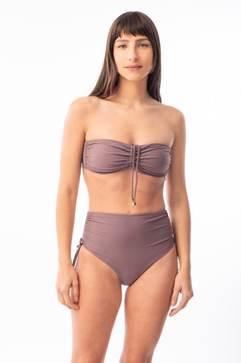 Imagen de Londres- Bikini Tiro Alto con Jaretas Malva