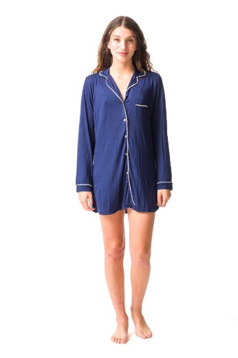 Imagen de Francesca - Camisola de Modal Azul Marino