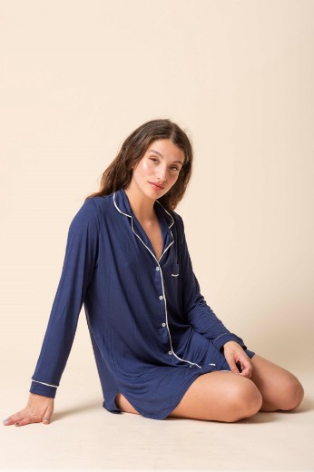 Imagen de Francesca - Camisola de Modal Azul Marino