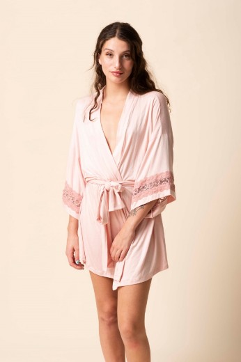 Imagen de Sienna - Bata de modal Rosa