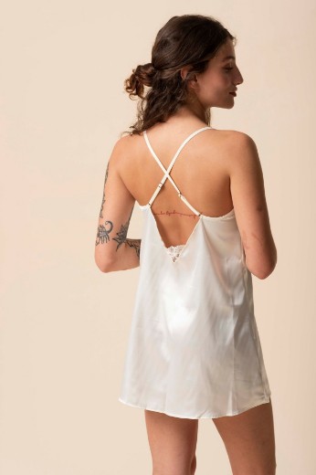 Imagen de Anastasia - Camisón de seda con encaje