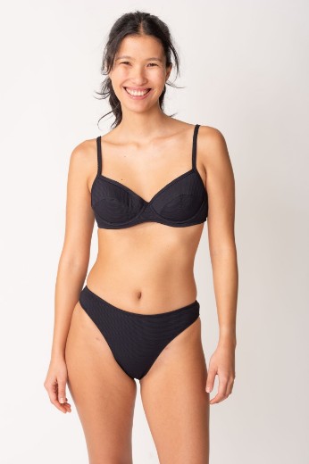 Imagen de Cabo - Bikini con Aro y Push Up Pique Negro