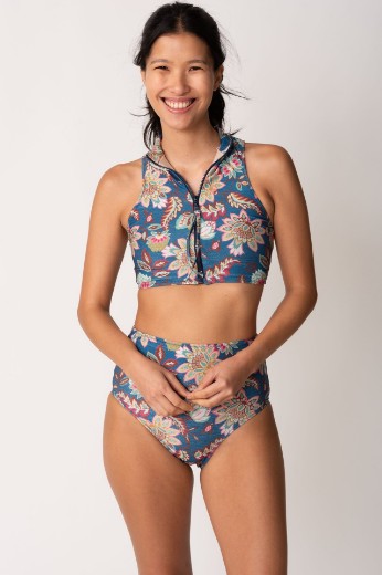 Imagen de Rio- Bikini Top con Cierre Floreado