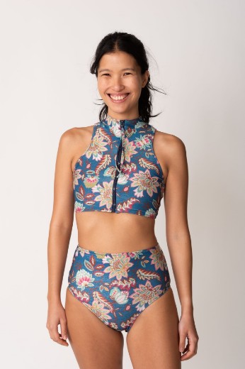 Imagen de Rio- Bikini Top con Cierre Floreado