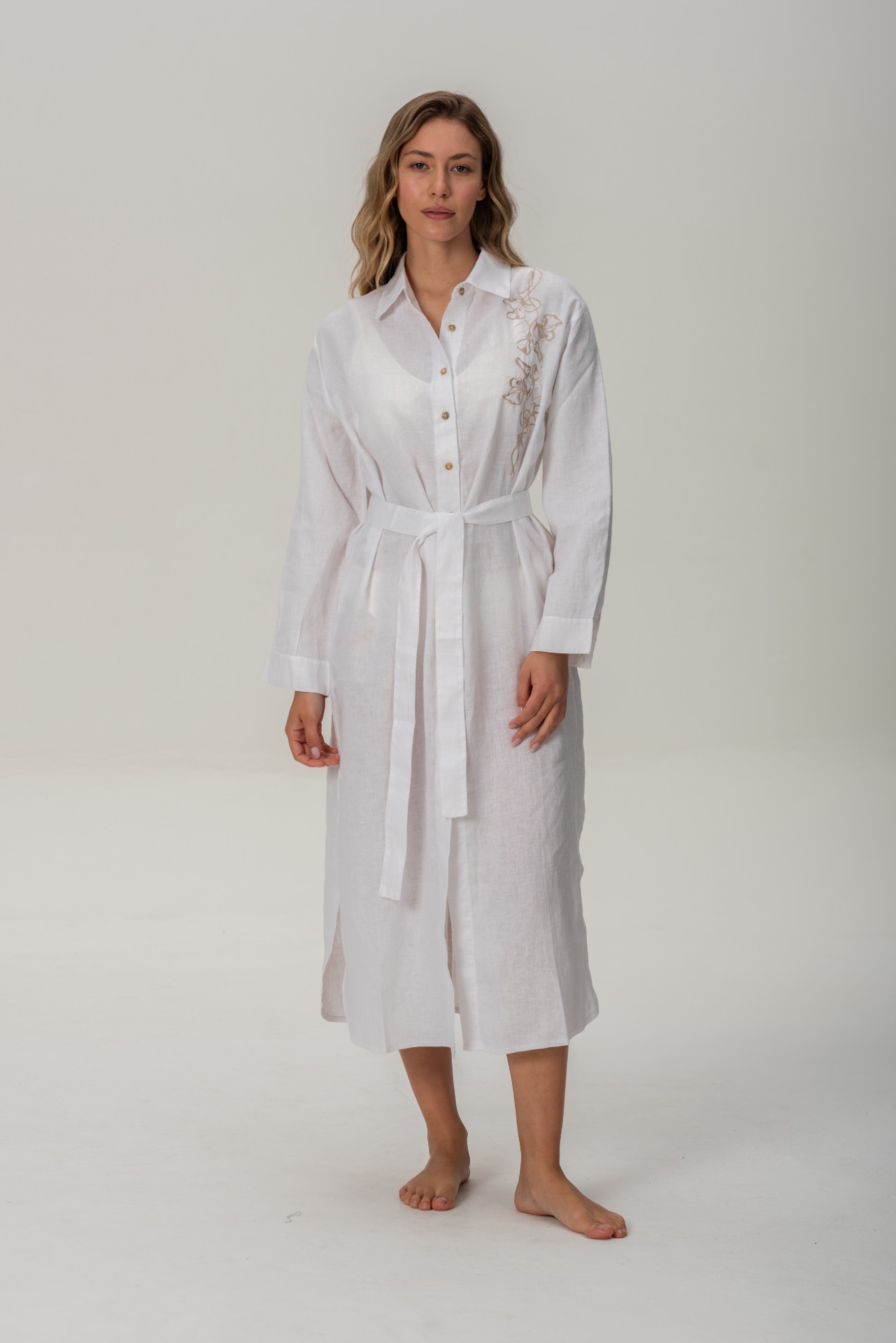 Brisa - Vestido Camisero de Lino
