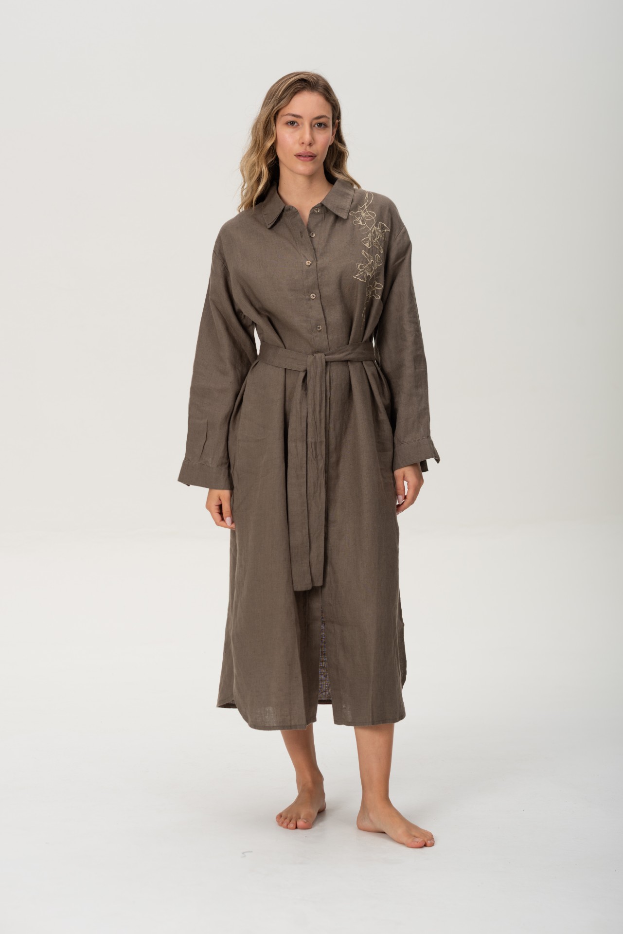 Brisa - Vestido Camisero de Lino