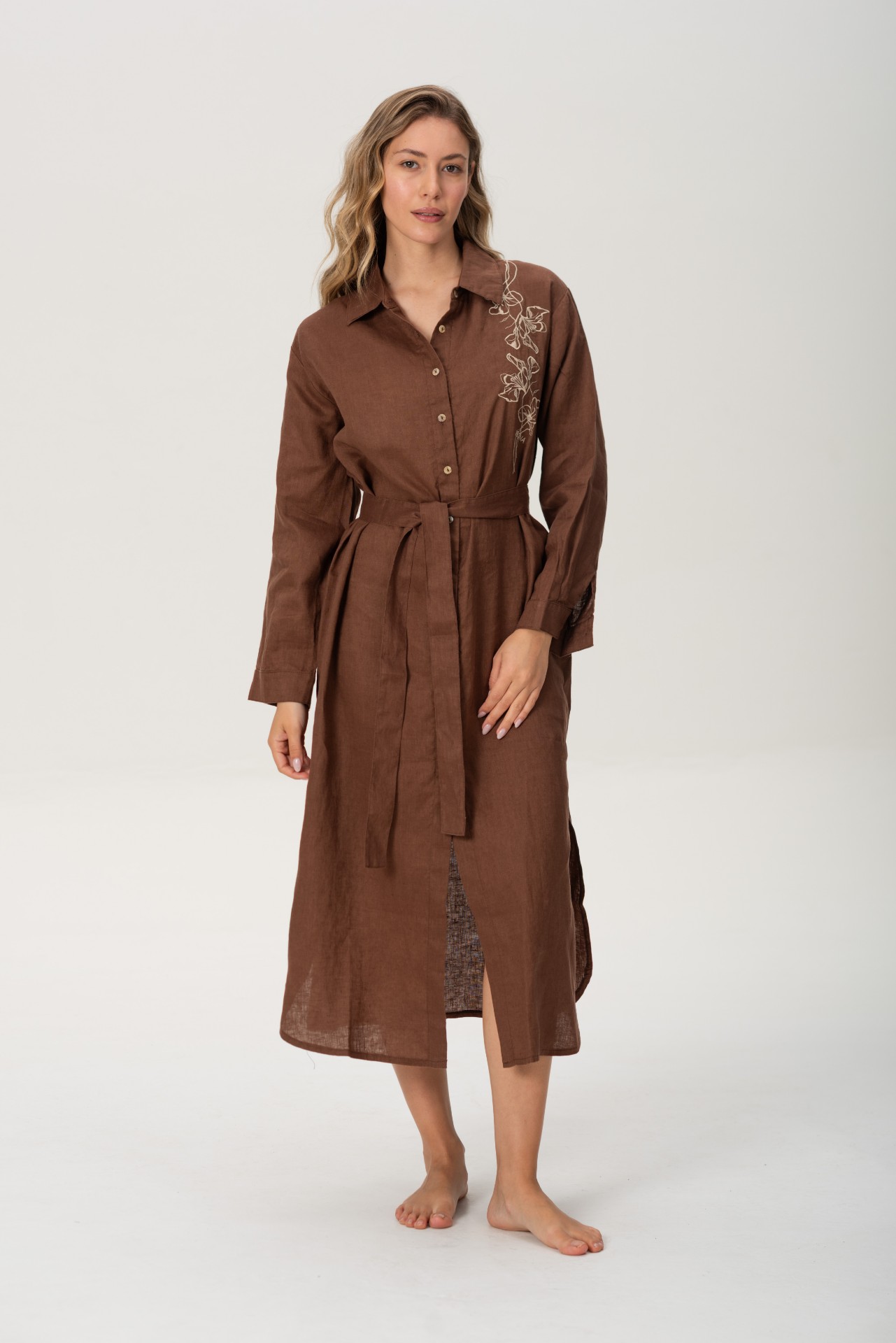 Brisa - Vestido Camisero de Lino